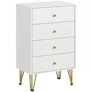 Image of Modern Chest of Drawers 4 Drawers Dresser with Hairpin Legs