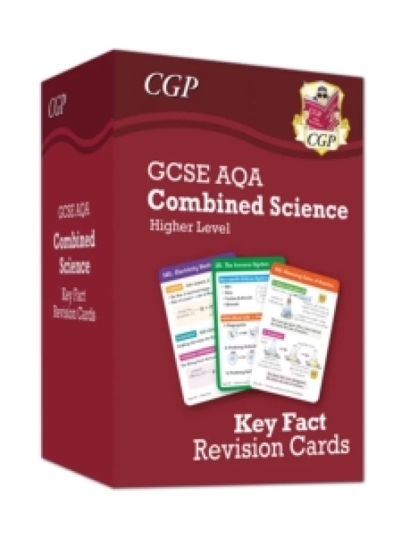 Image of New GCSE Combined Science AQA Higher Key Fact Revision Cards - Summary cards for quick revision Hardback