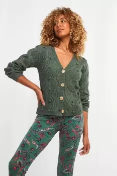 Image of Comfy Button Up Bobble Cardigan