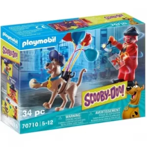 Image of Playmobil Scooby-Doo Adventure with Ghost Clown Playset