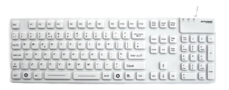 Image of Accuratus Accumed KYBNA-SIL-105CWHHY; fully sealed silicon off-white f