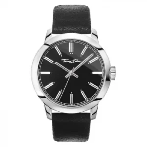Image of Thomas Sabo Rebel At Heart Mens Black Strap Watch