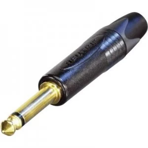 Image of Neutrik NP2X-B 6.35mm audio jack Plug, straight Number of pins: 2 Mono Black