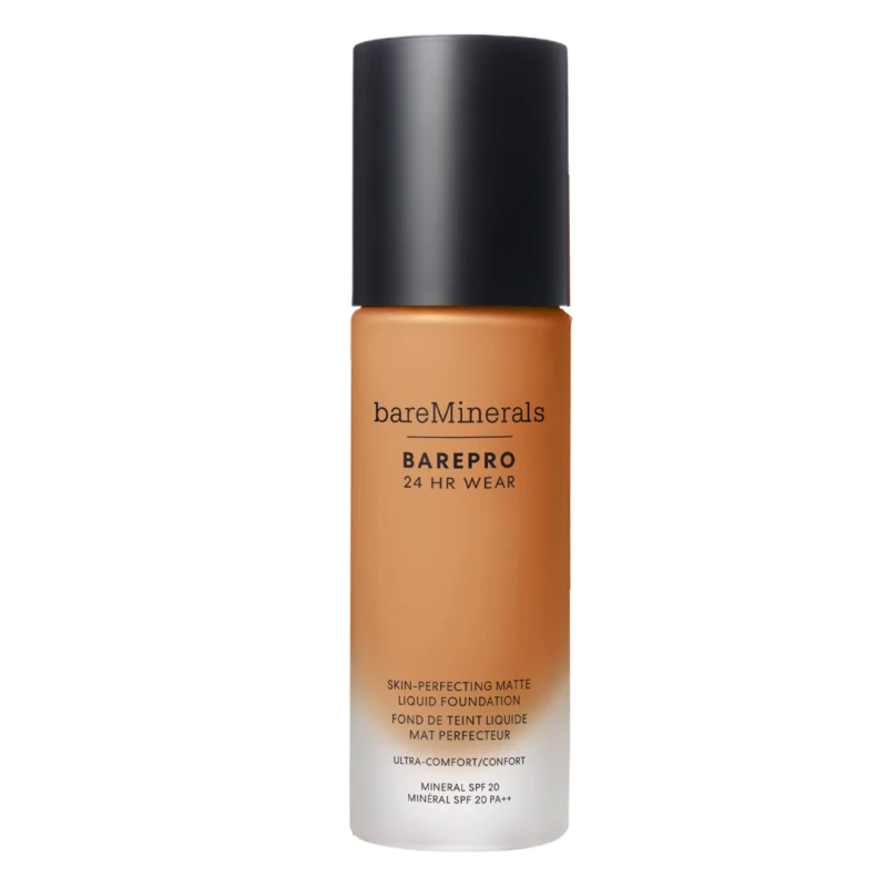 Image of bareMinerals BarePro 24HR Wear Skin-Perfecting Matte Liquid Foundation SPF20 30ml 43 - Medium Deep Neutral