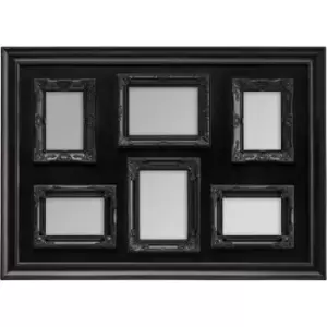 Image of Premier Housewares Black Contemporary 6 Photo Frame
