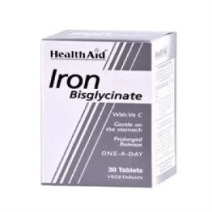 Image of HealthAid Iron Bisglycinate (Iron with Vitamin C) Tablets 30's