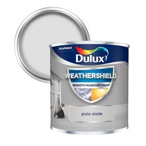 Image of Dulux Weathershield Pale Slate Smooth Masonry Paint 250ml