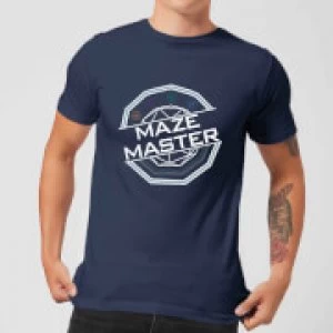Image of Crystal Maze Maze Master Mens T-Shirt - Navy - M