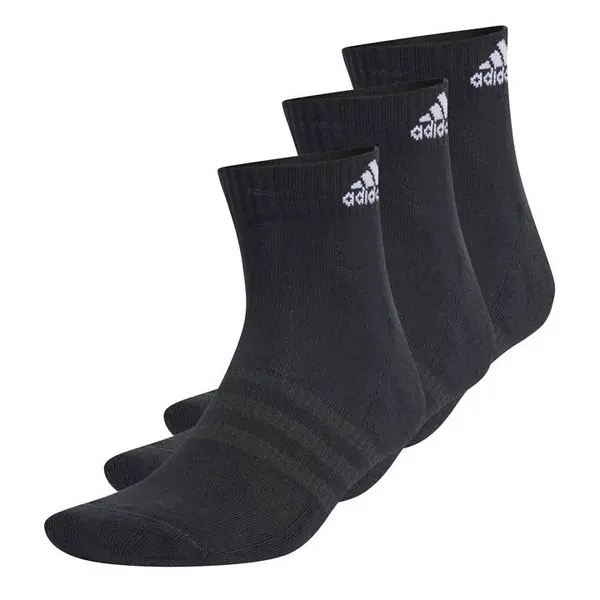 Image of adidas Cushioned Sportswear Ankle Socks 3 Pair Juniors Quarter Socks 2 - 3.5 Multi 71067699030