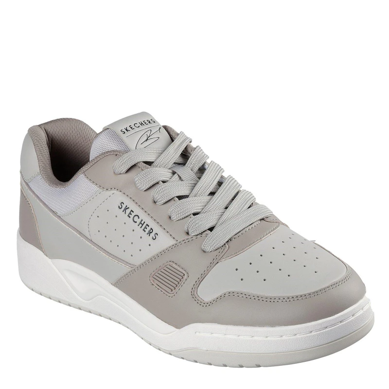 Image of Skechers Mens Harry Kane Collab Leather Low-Top Trainers Stn Leather male 7 (41)