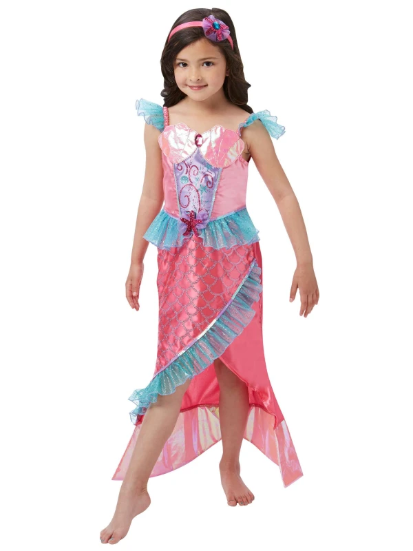 Image of Rubie's 620501L Official Deluxe Mermaid Princess Costume, Girl's, Large