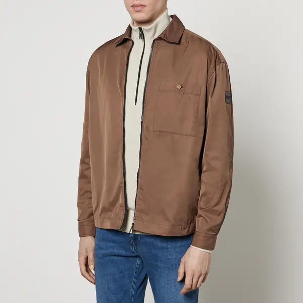 Image of BOSS Black Olson Shell Overshirt - XL Brown Shirts male 50509188-249 XL