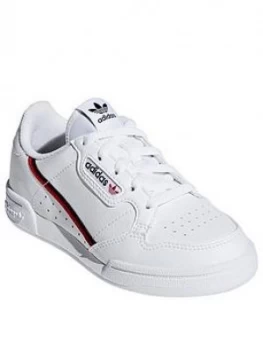 Image of adidas Originals CONTINENTAL 80 Childrens Trainer, White, Size 12