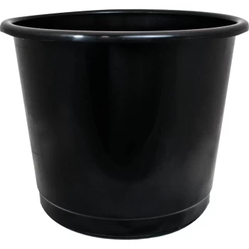 Image of Plastic Black Waste Bin - 14 Litre