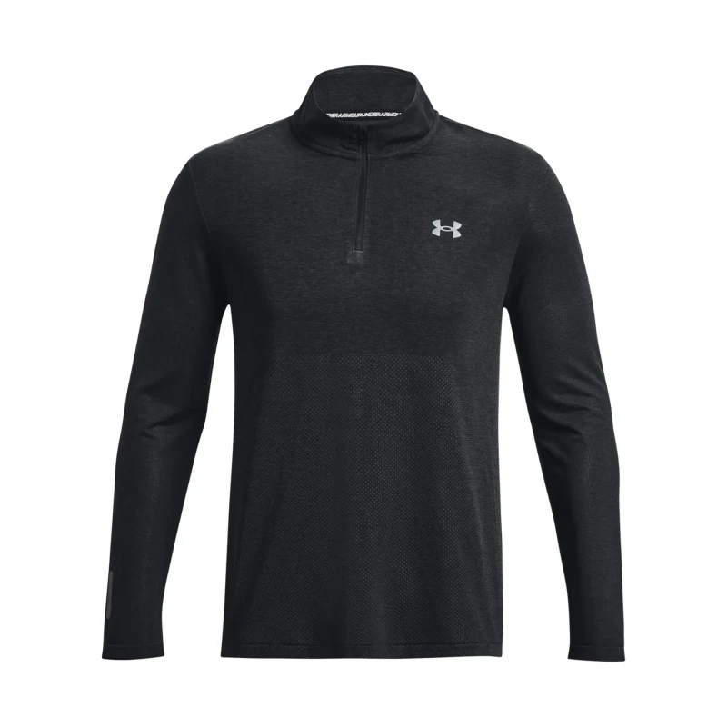 Image of 1/4 zip sweatshirt Under Armour Stripe Noir Male XL