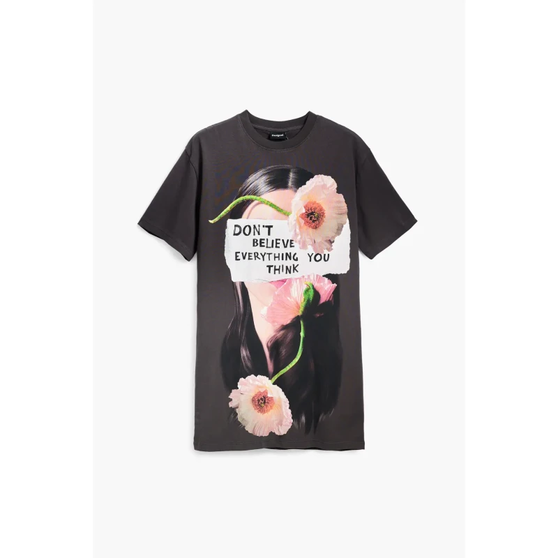 Image of Desigual Womens dress Desigual Berlin Gris Female XL/2XL