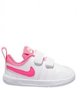 Image of Nike Pico 5 Infant Trainers - White/Pink, Size 4