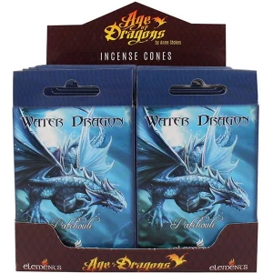 Image of Pack of 12 Water Dragon Incense Cones by Anne Stokes