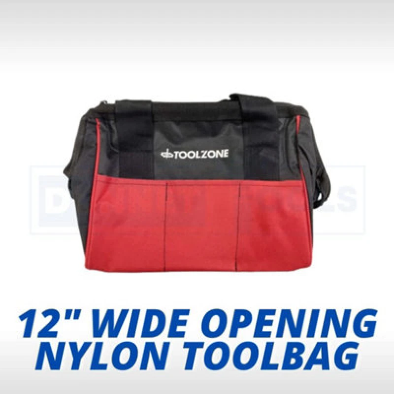 Image of Toolzone 12" Wide Opening Toolbag KDPTB077