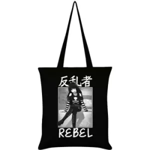 Image of Tokyo Spirit Rebel Tote Bag (One Size) (Black/White) - Black/White