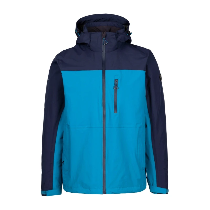 Image of Trespass Trespass Men Curbridge TP75 Waterproof Jacket in Blue Size: X-Small Blue XS Male 5063470944774