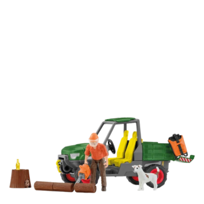 Image of schleich 42659 FARM WORLD Working in the Forest Playset for ages 3+