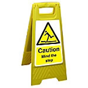 Image of Floor Sign Mind The Step Polypropylene 60 x 30 cm