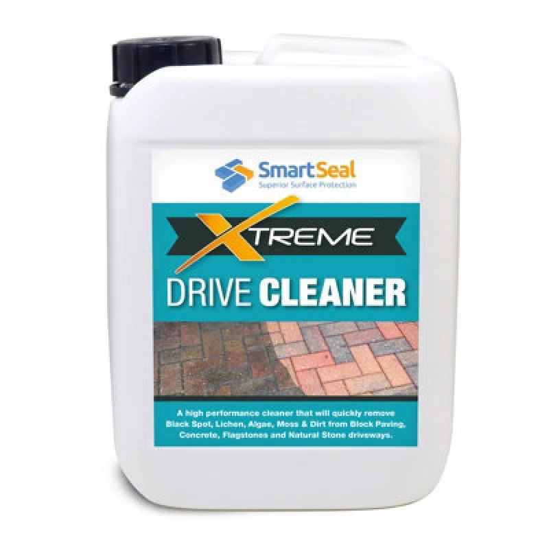 Image of Smartseal - Driveway Cleaner Xtreme, Black Spot Drive Cleaner, Dirt And Algae Killer - Block Paving, Natural Stone Cleaner, 5L