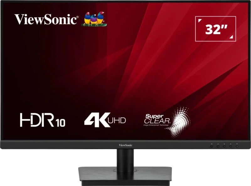 Image of Viewsonic Viewsonic VA3208-4K-HD LED EEC F (A - G) 81.3cm 32" 3840 x 2160 p 16:9 4 ms HDMI , DisplayPort, Audio stereo (3.5mm jack) IPS LED VS