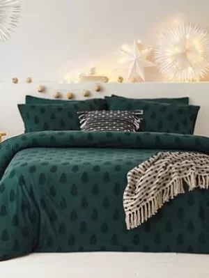Image of Furn Tufted Christmas Tree Duvet Cover Set