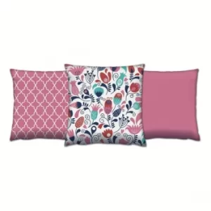 Image of AC-4221-4657-4325 Multicolor Cushion Set (3 Pieces)