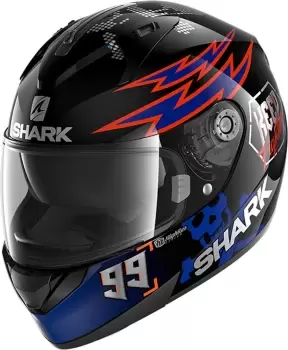 Image of Shark Ridill 1.2 Catalan Bad Boy Helmet, black-red-blue, Size S, black-red-blue, Size S