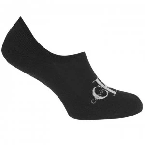 Image of Calvin Klein Mono Logo Trainer Socks - Black/White