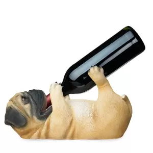 Image of Pug Dog Wine Holder