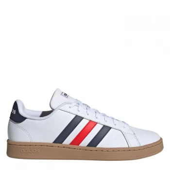 Image of adidas Grand Court Trainers Mens - White/Blue/Red