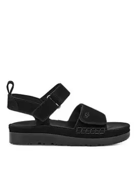 Image of UGG Goldestar Classic Sandal, Black, Size 12 Younger