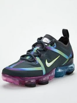 Image of Nike Air VaporMax 2019 Junior Trainer - Black/Multi, Black/Multi, Size 4