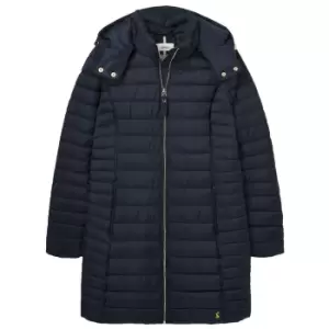 Image of Joules Womens Canterbury Long Padded Coat Marine Navy 10