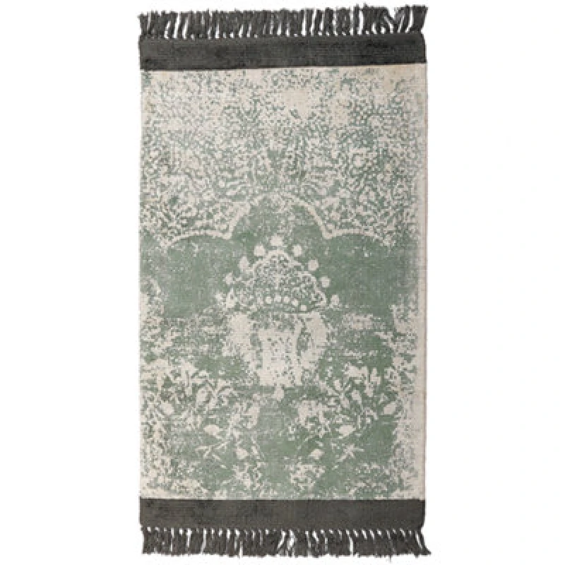 Image of Beliani Rug Akarsu Green 80 X 150 Cm Viscose