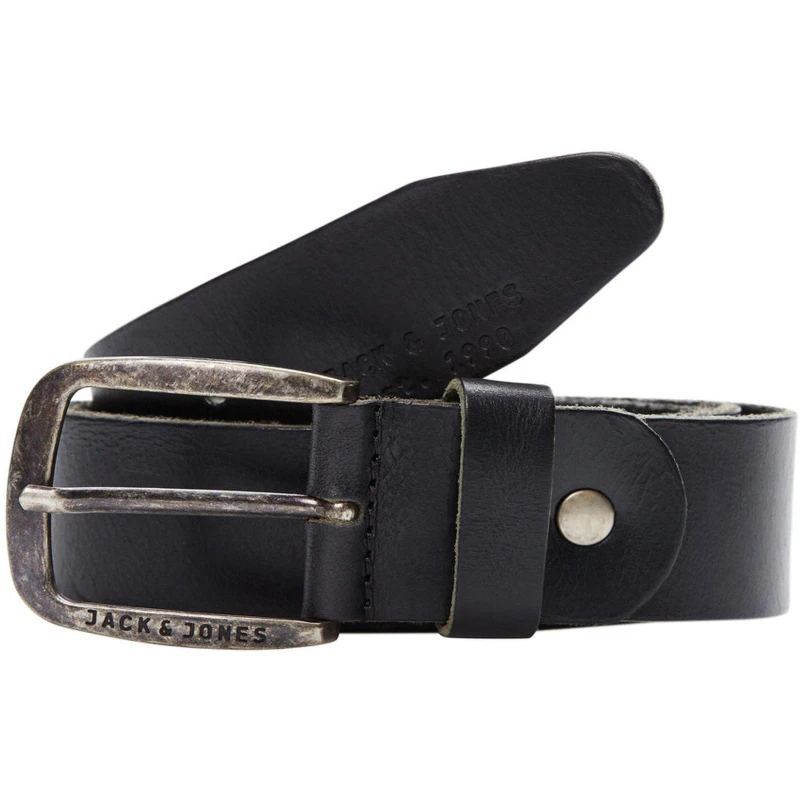 Image of Jack and Jones Paul Leather Belt Mens Black male 85