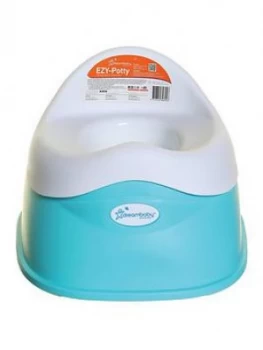 Image of Dreambaby Sturdy Ezy- Potty (Floor Sit-On) - Aqua/White