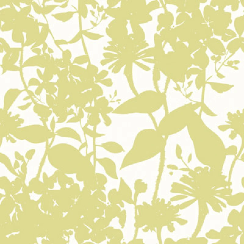 Image of Hoopla Walls Summer Silhouette French Lime Smooth Matt Wallpaper
