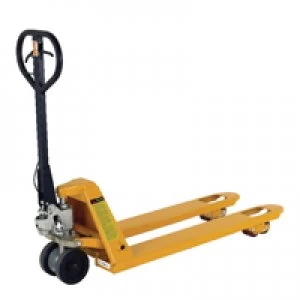 Image of Slingsby VFM Yellow 2 Tonne Pallet Truck With Brake 1150mm 315076