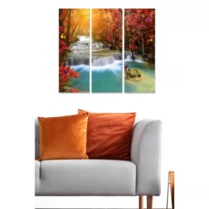 Image of MDF7866461 Multicolor Decorative MDF Painting (3 Pieces)