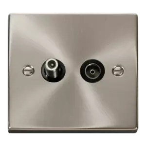Image of Click Scolmore Deco Non-Isolated Co-Axial and Satellite Socket - VPSC170BK