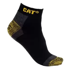 Image of CAT Workwear Mens Premium 3 Pack Pair Trainer Work Socks UK Size 12-14