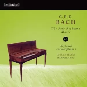 Image of CPE Bach The Solo Keyboard Music Keyboard Transcriptions I - Volume 40 by Carl Philipp Emanuel Bach CD Album