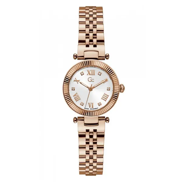 Image of Gc Watches Ladies Flair Rose Gold Watch Z02002L1MF