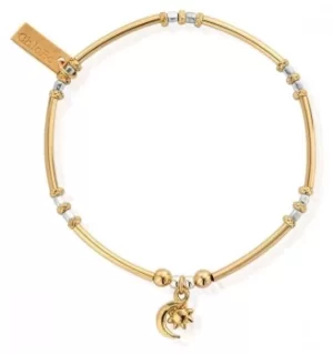 Image of ChloBo Gold And Silver Dainty Moon And Sun Bracelet Jewellery