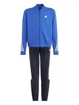 Image of Boys, adidas Junior Future Icons 3 Stripe Tracksuit - Blue Size 15-16 Years